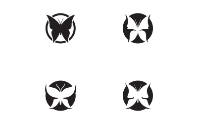 Elementi di logo a farfalla Vector Eps V42
