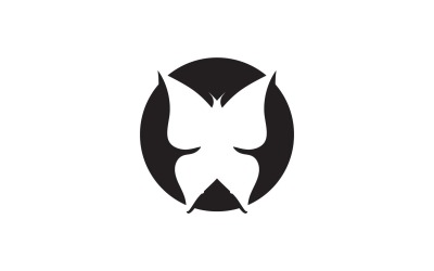 Elementi di logo a farfalla Vector Eps V43