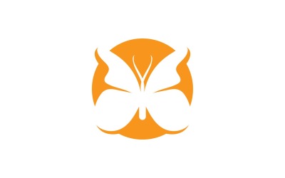 Elementi di logo a farfalla Vector Eps V44