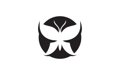 Elementi di logo a farfalla Vector Eps V45
