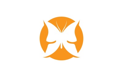 Elementi di logo a farfalla Vector Eps V46
