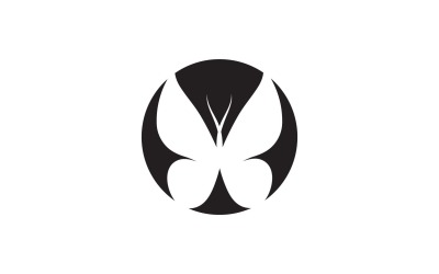 Elementi di logo a farfalla Vector Eps V47