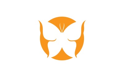 Elementi di logo a farfalla Vector Eps V48