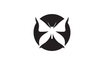 Elementi di logo a farfalla Vector Eps V49