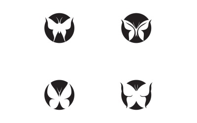 Elementi di logo a farfalla Vector Eps V51