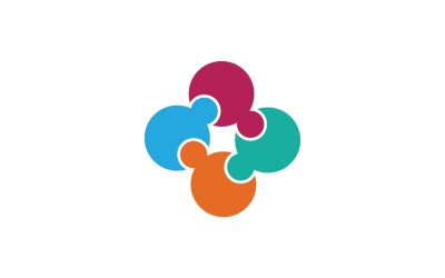 Elementos del logotipo de la comunidad de personas del grupo V9