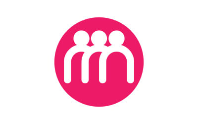 Elementy logo społeczności grupy osób V16