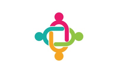 Groep Mensen Gemeenschap Logo Elementen V11