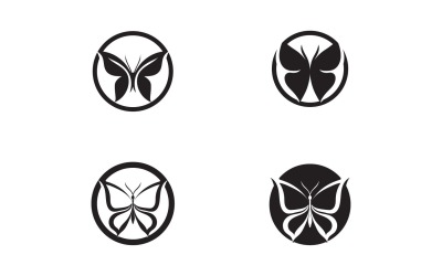 Векторні елементи логотипу метелика Eps V53