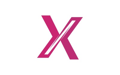 X Letter Business Logo Elements Vector  V3