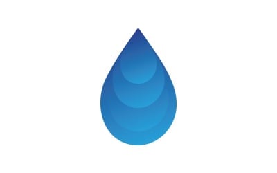 Goutte d&amp;#39;eau et feuille Nature Elements Logo V11