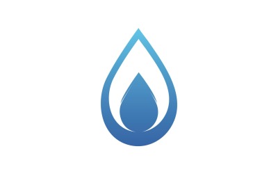 Logo Waterdrop And Leaf Nature Elements V12