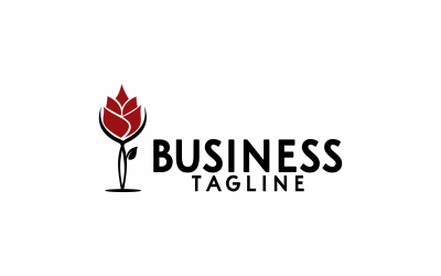 Logo-Wein-Blume-Vorlage