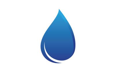 Waterdrop And Leaf Nature Elements Logo V8