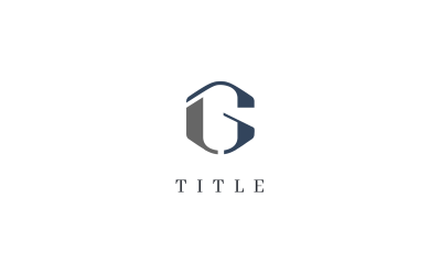 Logotipo de monograma de lujo angular GL G Law Business