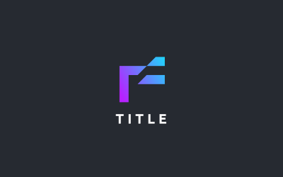 Współczesne logo Angular F Shade Tech