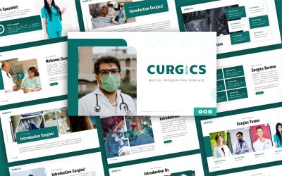 Curgics Medical többcélú PowerPoint bemutatósablon