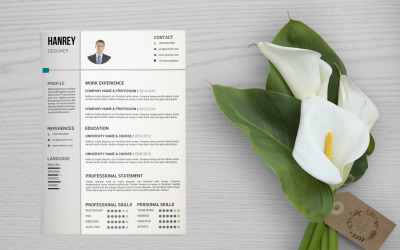 Hanrey Lebenslaufvorlage zum Ausdrucken