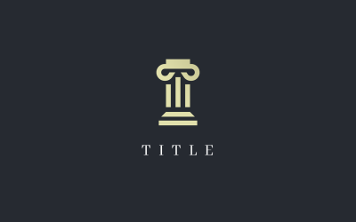 Luxury Angular Pillar Law Business Build Architecture Interior Decor Logo