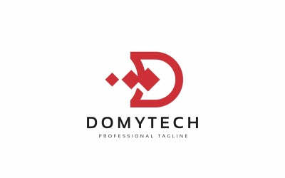 Domytech D Letter  Logo Template