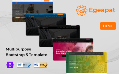 Egeapat - многоцелевой HTML-шаблон
