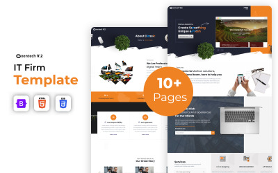 Oxentech V.2 – HTML5-Website-Vorlage einer Webdesign- und Entwicklungsagentur