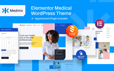Elementor Medical WordPress-tema - Medmix