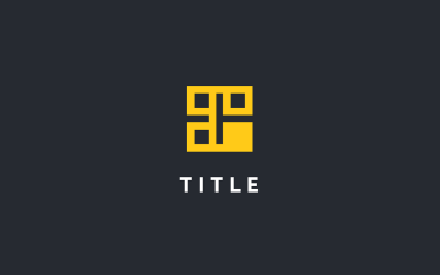 Geometrik Açısal Kargo Konteyner Kutusu Yaşayan Otel İç İnşaat Logosu