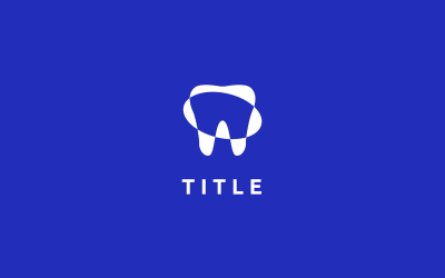 Geometryczne logo dentysty kątowego dentystycznego zęba