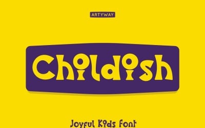 Fun and cute font for your childish modern design
