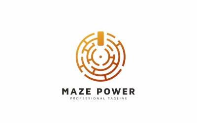 Maze Power Circle Logo Template