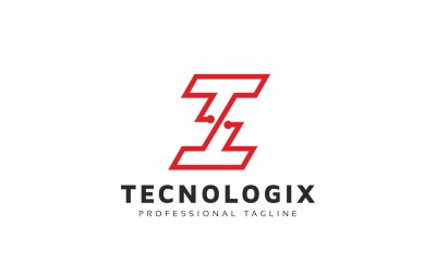 T Letter Technology Logo Template