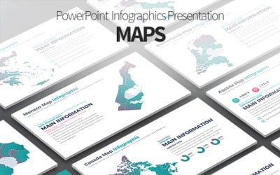 TÉRKÉPEK - PowerPoint Infographics bemutató