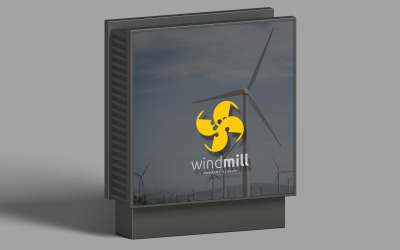 Wind Eco Energy Logotyp Mall