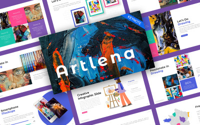 Artlena Art Creative Keynote-sjabloon
