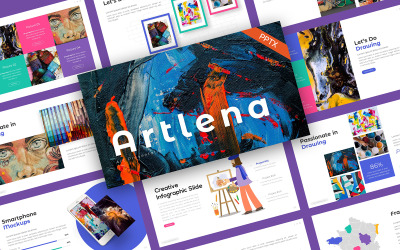 Artlena Art Creative PowerPoint šablony