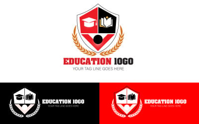 Conception de logo d&amp;#39;université et de collage, modèle de conception de logo d&amp;#39;éducation (EPS, PDF, AI Design)