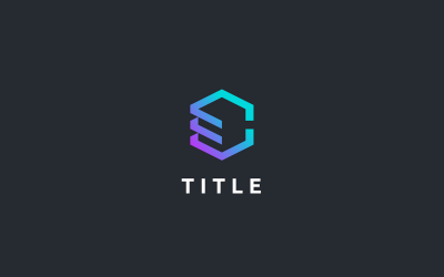 Geometryczne Diverse E Crypto Blockchain Web 3.0 Shade Logo