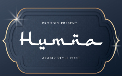 Humna - шрифт в арабском стиле