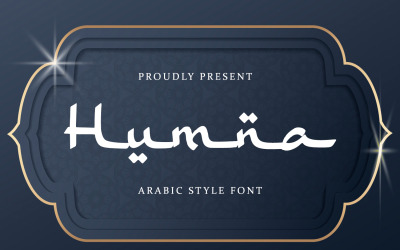 Humna - Teckensnitt i arabisk stil