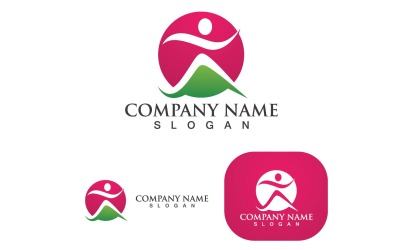 Healthy Life People Logo And Symbol Vector V18