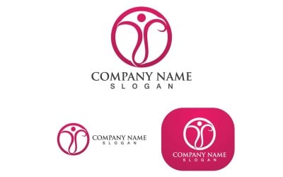Healthy Life People Logo And Symbol Vector V3