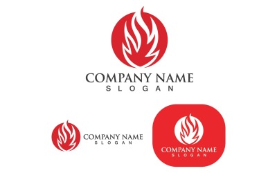 Fire Logo Template  Flame Clipart  V3