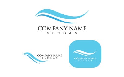 Wave Logo Vector Illustration Design V4