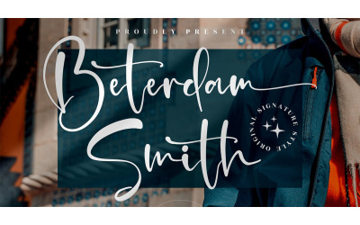 Beterdam Smith Signature Font - Beterdam Smith Signature Font