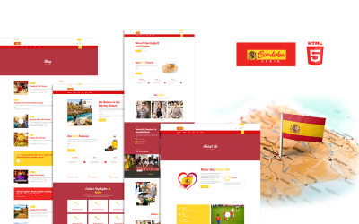 Cordoba İspanya Kültür Aşığı HTML5 Web Sitesi Şablonu