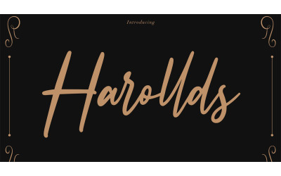 Harollds Expressive Handwritten Font - Harollds Expressive Handwritten Font