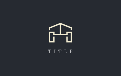 Logo dell&amp;#39;architetto d&amp;#39;interni della casa varia di lusso