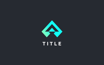 Minimal Diverses Ein Apex-Monogramm-Tech-Logo