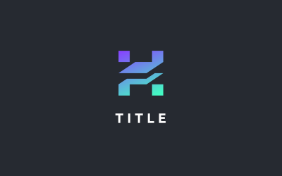 Çeşitli Modernite H Blockchain Fintech Tech Logosu